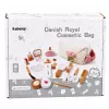 LEAN TOYS drevená sada krásy make-up kozmetická taška príslušenstvo 16 ks