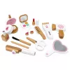 LEAN TOYS drevená sada krásy make-up kozmetická taška príslušenstvo 16 ks