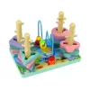 LEAN TOYS Drevená triedička kociek Sea World vzdelávacie korálky