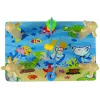 LEAN TOYS Drevená triedička kociek Sea World vzdelávacie korálky