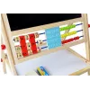 LEAN TOYS drevená tabuľa s počítadlom, hodinami, číslami a magnetom