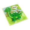 LEAN TOYS Drevené puzzle dinosaurus Isanosaurus zelené