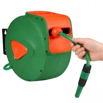 LEAN nástenný automatický navijak so záhradnou hadicou 30m + 2m