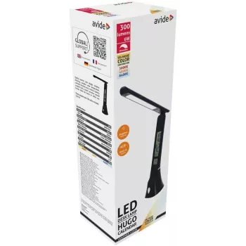 Avide LED stolová lampa Hugo čierna 6W kalendár
