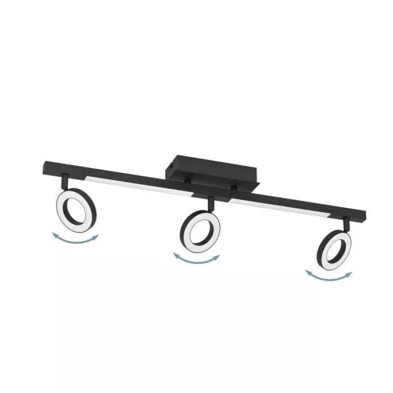 EGLO Cardillio 2 900515 stropné LED svietidlo, čierne