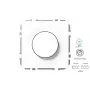 IMP ISR-008-01.M/WM LED stmievač, moderný