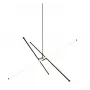 Tanger Závesné LED svietidlo, 90 cm, čierne
