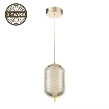 LED závesné svietidlo A2360-1C zlaté | 6W integrované LED | 480lm teplá biela