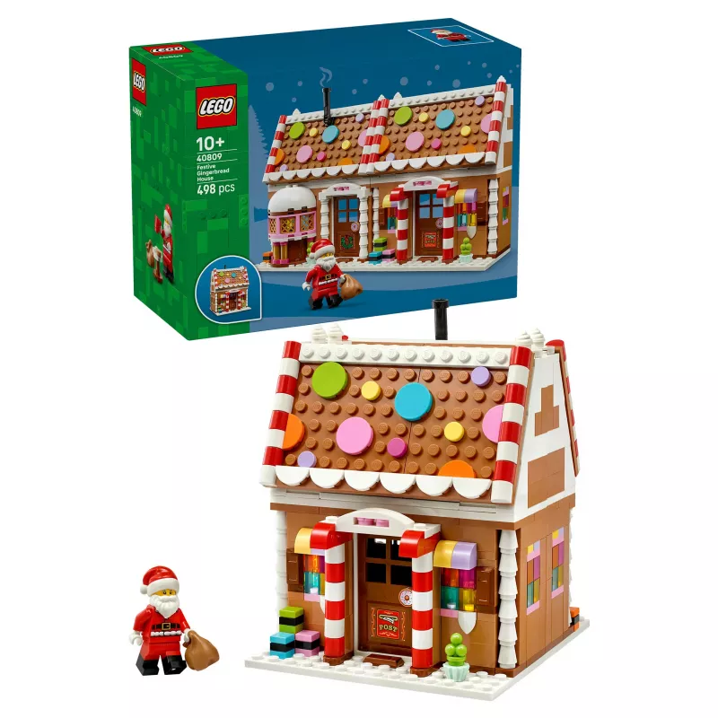 LEGO 40809 Seasonal Sviatočný medovníkový domček, stavebnica (498 dielikov, vek 10+)