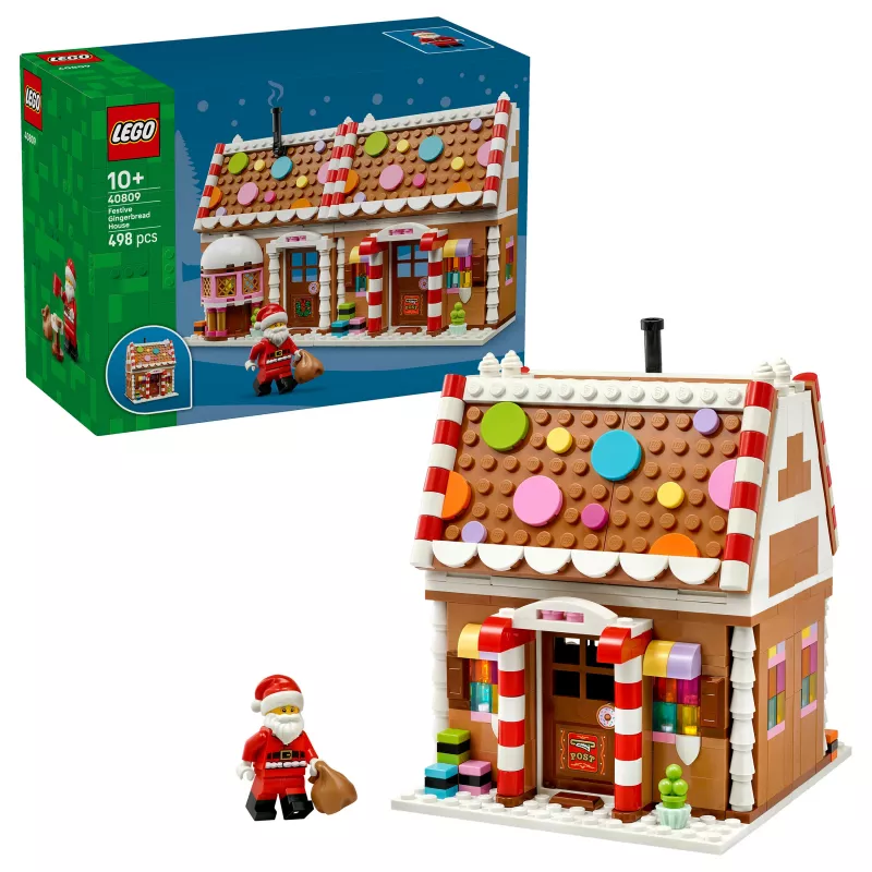 LEGO 40809 Seasonal Sviatočný medovníkový domček, stavebnica (498 dielikov, vek 10+)