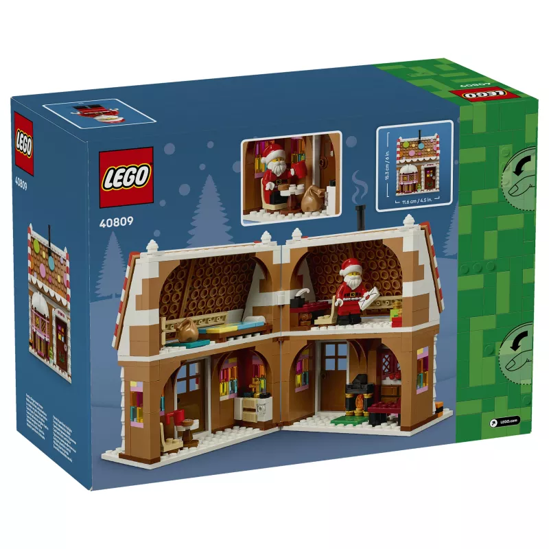 LEGO 40809 Seasonal Sviatočný medovníkový domček, stavebnica (498 dielikov, vek 10+)