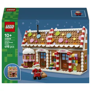 LEGO 40809 sezónny vianočný perníkový domček stavebnica (136 dielov, od 7 rokov)