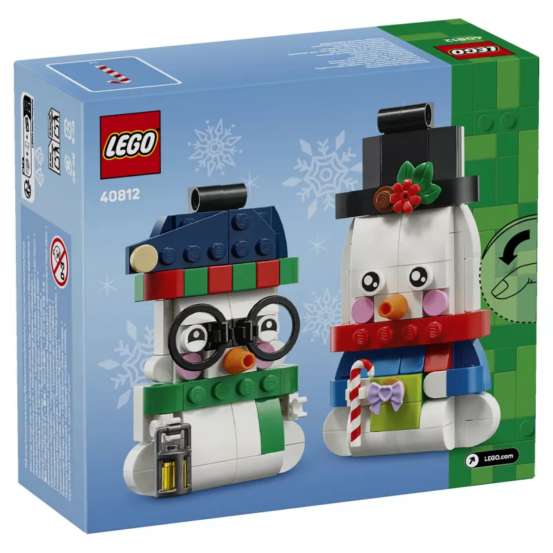 LEGO 40812 Sezónne snehuliaci vianočná dekorácia stavebnica (153 dielov)