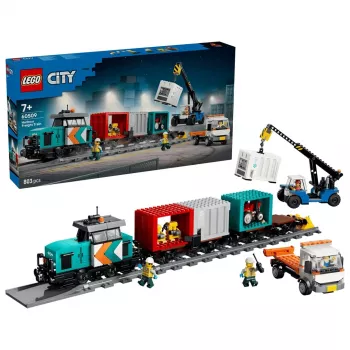 LEGO City 60509 Prístavný nákladný vlak so žeriavom a kamiónom