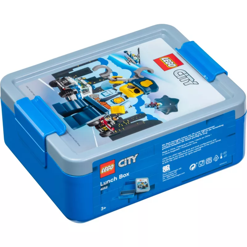 LEGO CITY Desiatový box Modrý z polypropylénu s grafikou emotikonov 40521735