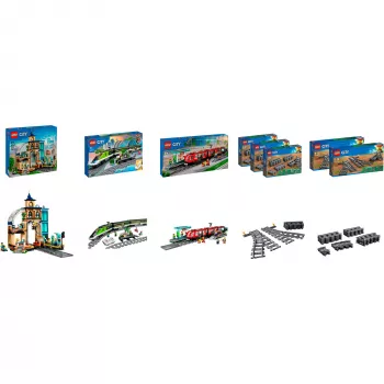 LEGO City vlaková stanica kompletná sada balenie