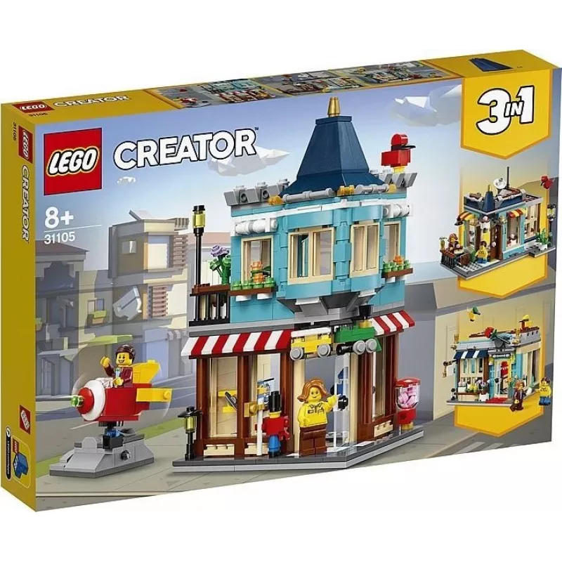 LEGO Creator 3-in-1 Mestský dom s hračkárstvom - stavebnica (31105)