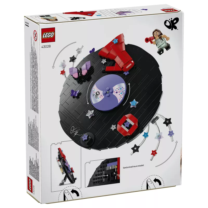 LEGO DOTS 43028 Olivia Rodrigo's Vinyl Record - kreatívna tvorivá sada