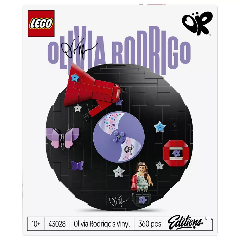 LEGO DOTS 43028 Olivia Rodrigo's Vinyl Record - kreatívna tvorivá sada
