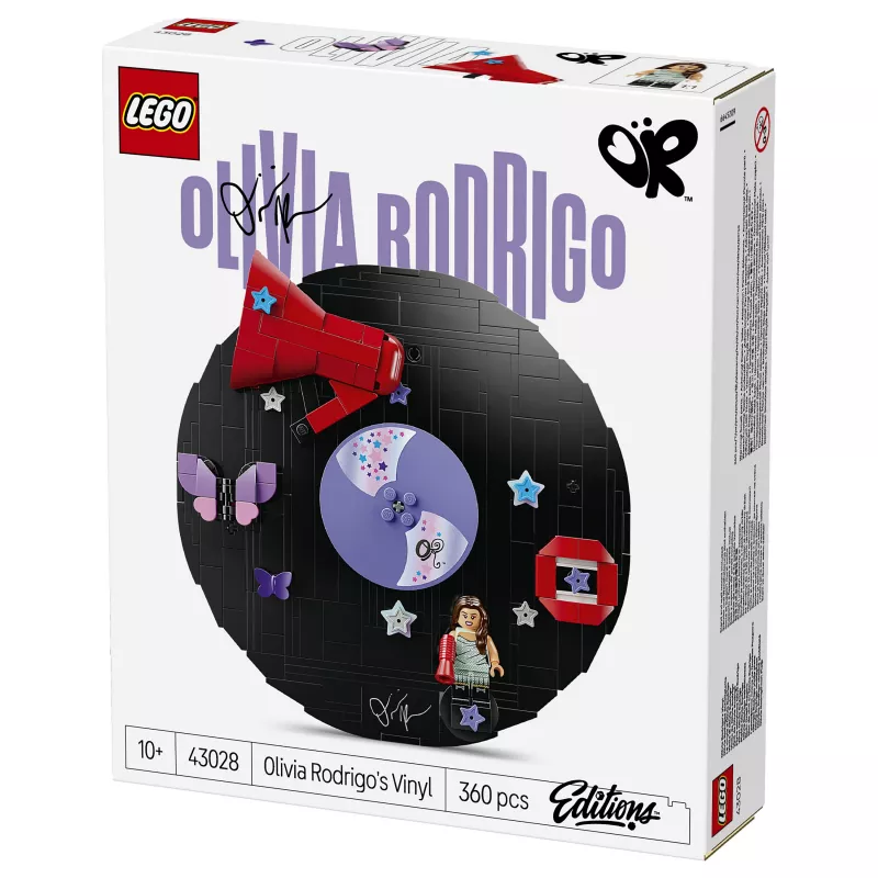 LEGO DOTS 43028 Olivia Rodrigo's Vinyl Record - kreatívna tvorivá sada