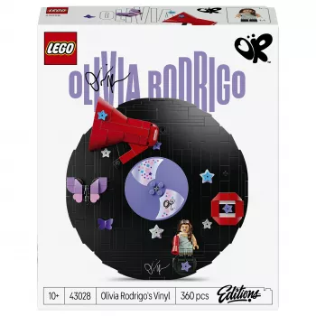 LEGO DOTS 43028 Olivia Rodrigo's Vinyl Record - kreatívna tvorivá sada