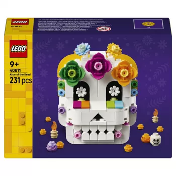 LEGO Iconic 40811 Oltár mŕtvych – 170 dielikov, 2 minifigúrky, dekorácia Día de Muertos, zberateľská stavebnica