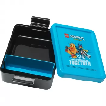 LEGO Lunch Box Ninjago modro-čierna PP s emotikon grafikou 1,2L
