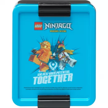 LEGO Lunch Box Ninjago modro-čierna PP s emotikon grafikou 1,2L