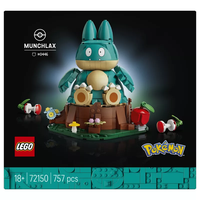 LEGO Pokémon 72150 Munchlax stavebná figúrka (823 dielov, od 10 rokov)