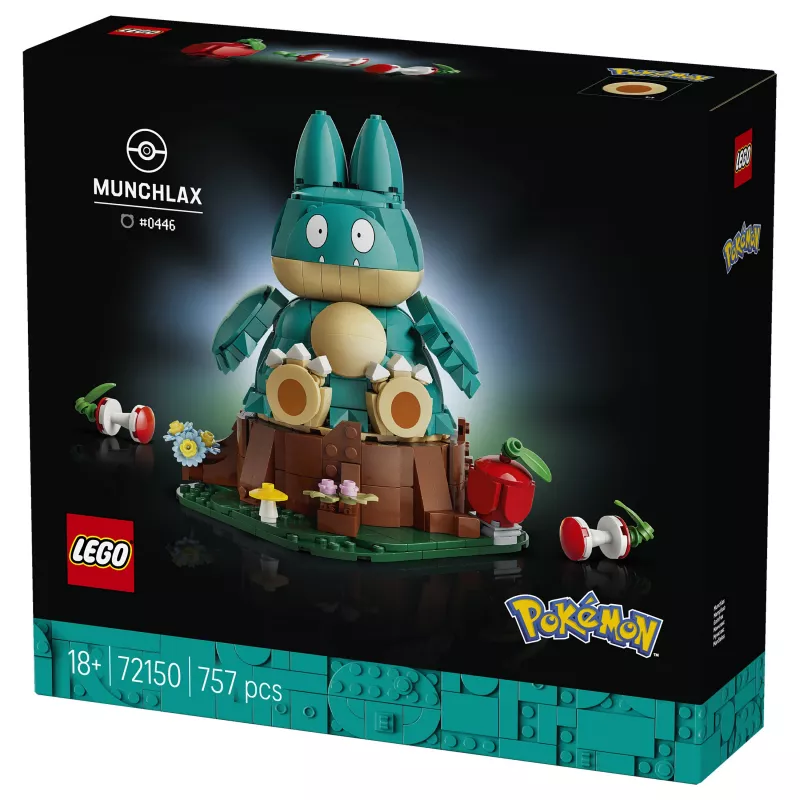 LEGO Pokémon 72150 Munchlax stavebná figúrka (823 dielov, od 10 rokov)