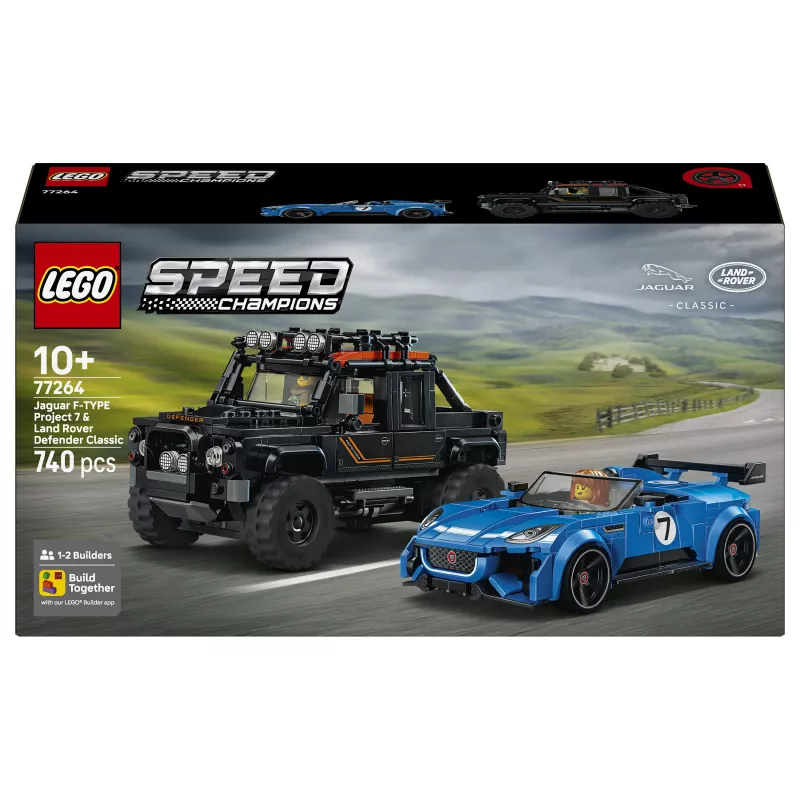 LEGO Speed Champions 77264 Jaguar F-TYPE Project 7 & Land Rover Defender Classic stavebnica