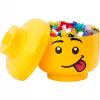 LEGO Storage Head Silly Large Yellow 8.5L úložná nádoba v tvare hlavy minifigúrky