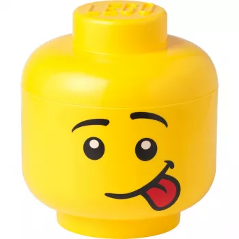 LEGO Storage Head Silly Large Yellow 8.5L úložná nádoba v tvare hlavy minifigúrky