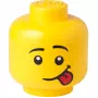 LEGO Storage Head Silly Large Yellow 8.5L úložná nádoba v tvare hlavy minifigúrky