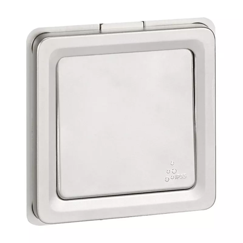 Legrand Soliroc 077811 univerzálny vypínač/prepínač, 1-pólový, nepodsvietený, IP55, IK10, sivý