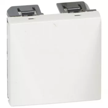 Legrand Valena Life káblový vývod 2-modul biely s odľahčením ťahu - 077550