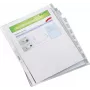 LEITZ A4 10-dielne registrové obaly, transparentný polypropylén, otvorené zhora, s označovacími jazýčkami 4754-00-03