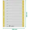 LEITZ A4 oddeľovače žlté 160 g/m² balenie 25 ks 16523015