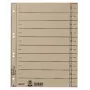 LEITZ A4 extra široké registrové oddeľovače, manilový kartón 230 g/m², sivo prefarbený, prázdne záložky, 100 listov 1658-00-85
