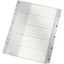 LEITZ A4 Extra Wide PP indexové oddeľovače 1-5, sivá s popisovateľným krycím listom 1283-00-85