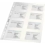 LEITZ Prezentačná priehľadná obálka na vizitky pre 16 kariet, A4, PP číra, 0,11 mm, bočné otváranie, archivačne bezpečná (4758-30-03)