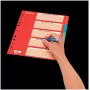 LEITZ kartónový register, blanko záložky, A4, 5-dielny, viacfarebný, 160 g/m², s červeným popisovateľným krycím listom 250 g/m² (4386-60-00)
