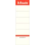 LEITZ Esselte štandardné etikety na chrbát zakladača, 50 x 158 mm, biele, krátke, široké, pre 75 mm zakladače, 100 etikiet (810801)