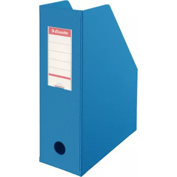 LEITZ Esselte Standard stojan na časopisy DIN A4 modrý 100 mm PVC povrchový kartón 56075