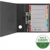LEITZ Extra silný kartónový register, blanko, A5, 6-dielny, sivý 230 g/m², popísateľný krycí list s rastrovou potlačou 4355-00-85