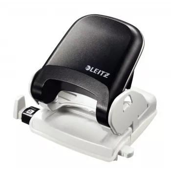 Leitz NeXXt dierovač na stôl, 30 listov, 2 diery, 5,5 mm, A4-A6, Folio, US-Quart, kov a plast, čierny 5005-00-95