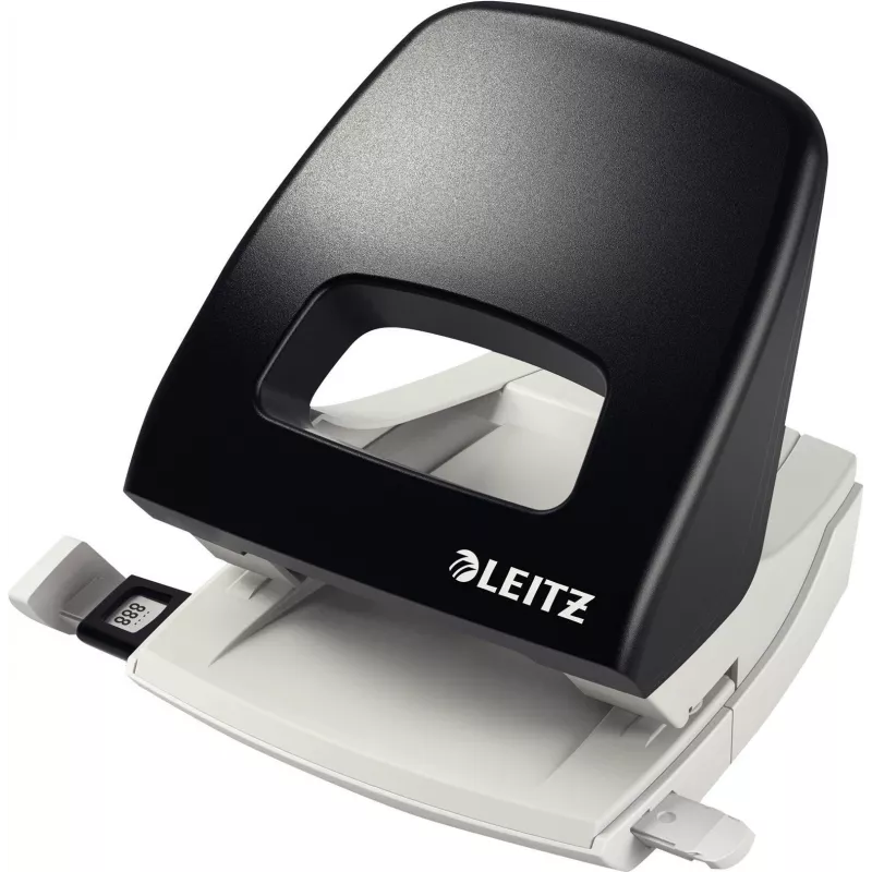 Leitz NeXXt dierovač na stôl, 30 listov, 2 diery, 5,5 mm, A4-A6, Folio, US-Quart, kov a plast, čierny 5005-00-95