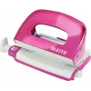Leitz NeXXt Series WOW kovová mini dierovačka, ružová, 2-dierková, 10 listov, metalický povrch 5060-10-23