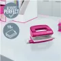 Leitz NeXXt Series WOW kovová mini dierovačka, ružová, 2-dierková, 10 listov, metalický povrch 5060-10-23