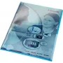 LEITZ Premium A4 puzdro na dokumenty, PVC, modrá, 0,15 mm, otvorené zhora a zboku, archívne bezpečné, tvrdá fólia (4100-00-35)